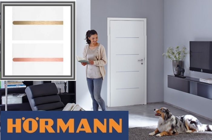 Новые цвета 2021 для декоративных элементов DesignLine Plain межкомнатных дверей Hormann